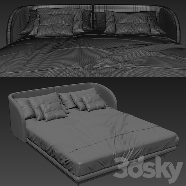 Bed012 3DSMax File - thumbnail 4