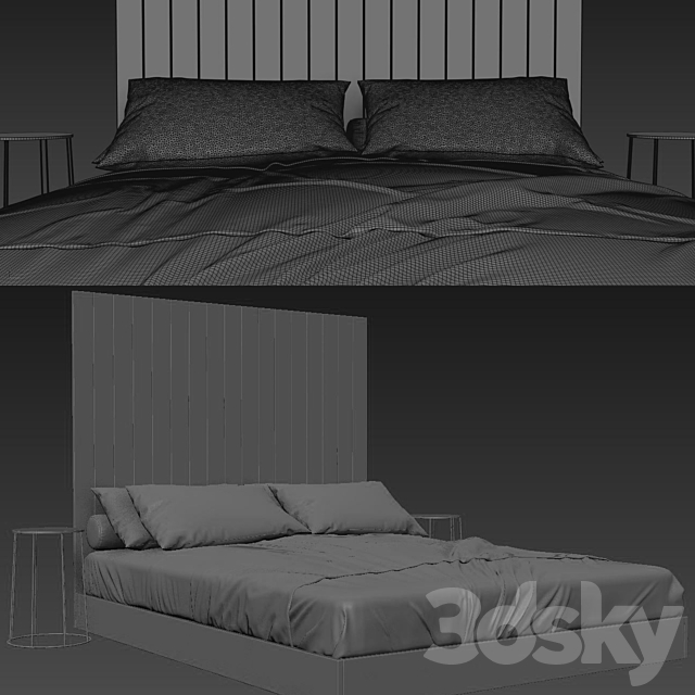 Bed013 3DSMax File - thumbnail 5