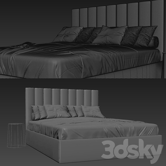 Bed014 3DSMax File - thumbnail 5