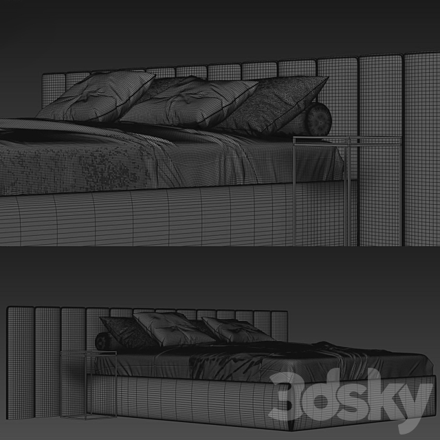 Bed021 3DSMax File - thumbnail 4