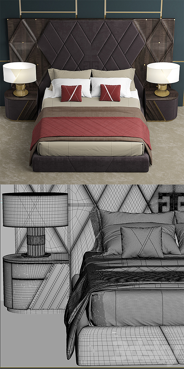 Bed2020 3DS Max Model - thumbnail 3