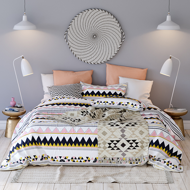 Bed_Aztec 3DSMax File - thumbnail 1