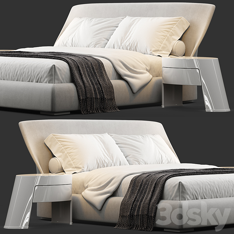 Bed_Giorgetti_Altea 3DS Max Model - thumbnail 2