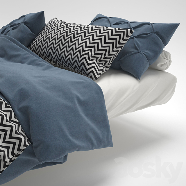 Bedclothes 2 3DSMax File - thumbnail 2