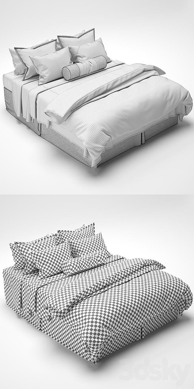 Bedclothes_1 3DS Max Model - thumbnail 3