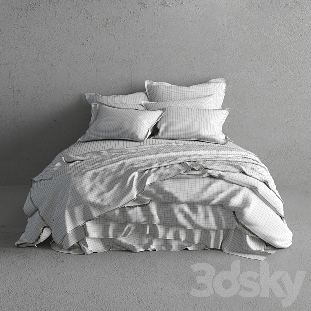 Bedclothes_2 3DS Max Model - thumbnail 2