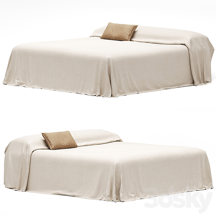 bedding by zara home 3DS Max Model - thumbnail 2