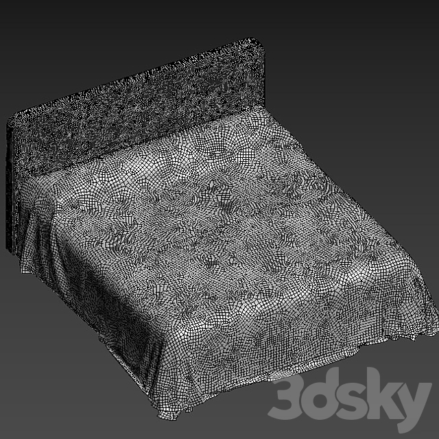 bedding by zarahome 3DS Max Model - thumbnail 4