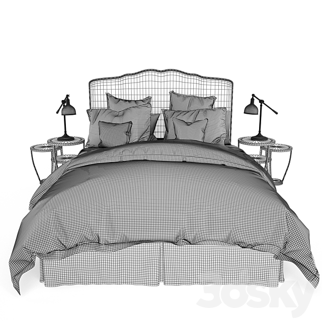 Bedding set 1 3DSMax File - thumbnail 3