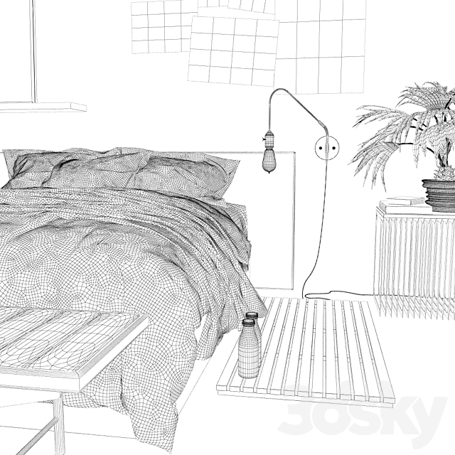 Bedroom by Aeroslon 3DSMax File - thumbnail 3