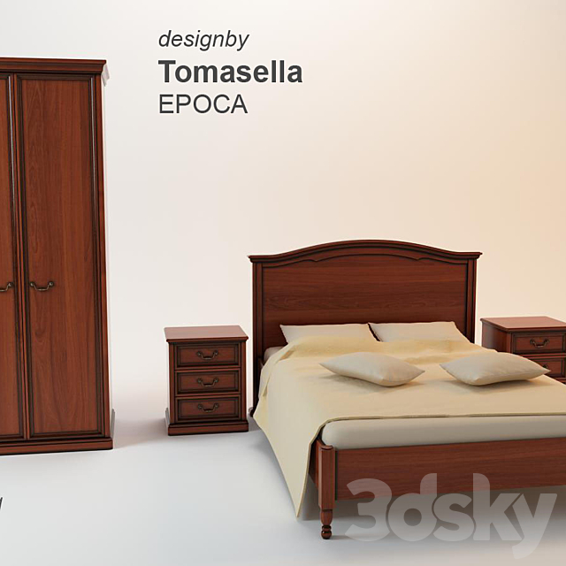 Bedroom EPOCA 3DS Max Model - thumbnail 1