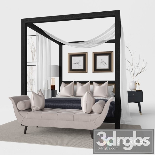 Bedroom Furniture 3dsmax Download - thumbnail 1