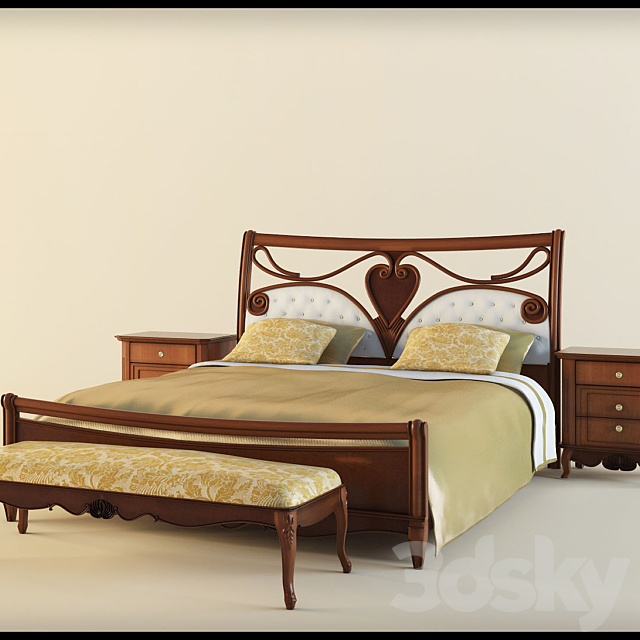 bedroom furniture Pointex “ELEONORA” 3DS Max Model - thumbnail 1