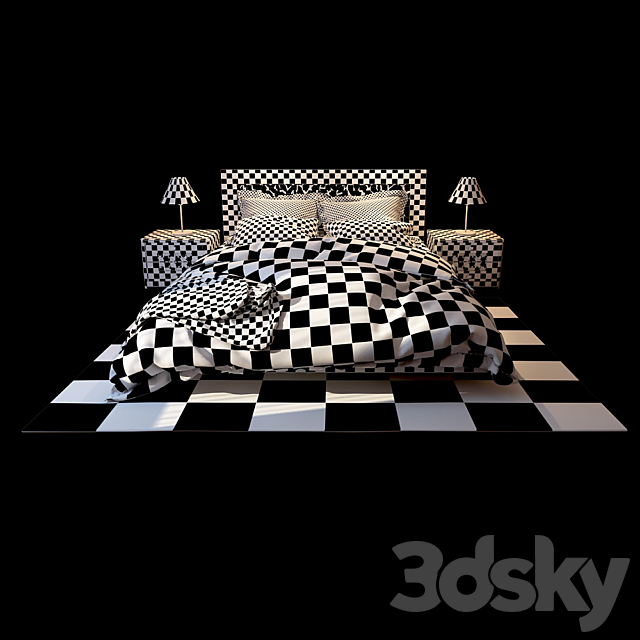 Bedroom Lago di Garda Serenissima factory 3DSMax File - thumbnail 2