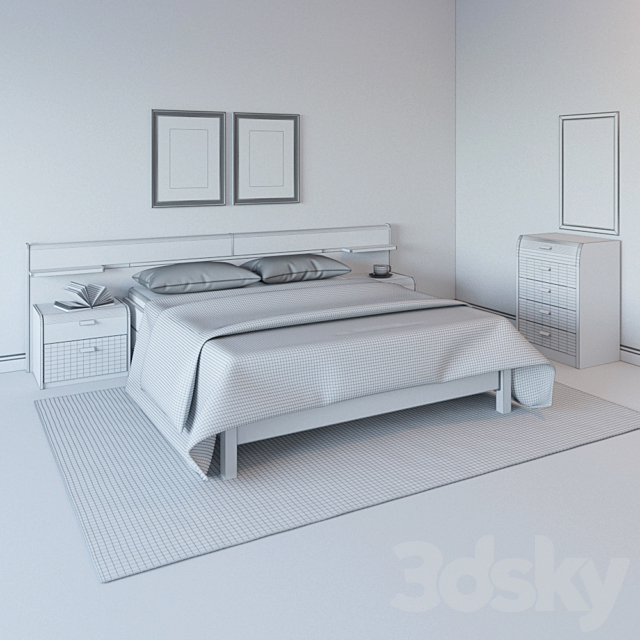 Bedroom Lazurit Ilona 3ds Max - thumbnail 2