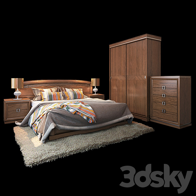 Bedroom NORA factory Monrabal Chirivella Spain 3ds Max - thumbnail 1