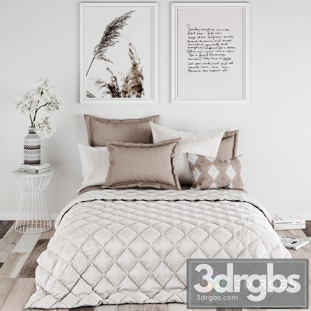 Bedroom Set 13 3dsmax Download - thumbnail 1