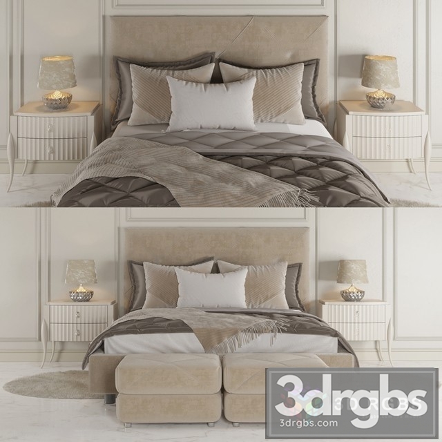 Bedroom Set 2 3dsmax Download - thumbnail 1