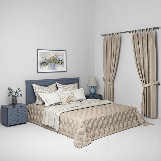 Bedroom Set 3DSMax File - thumbnail 1