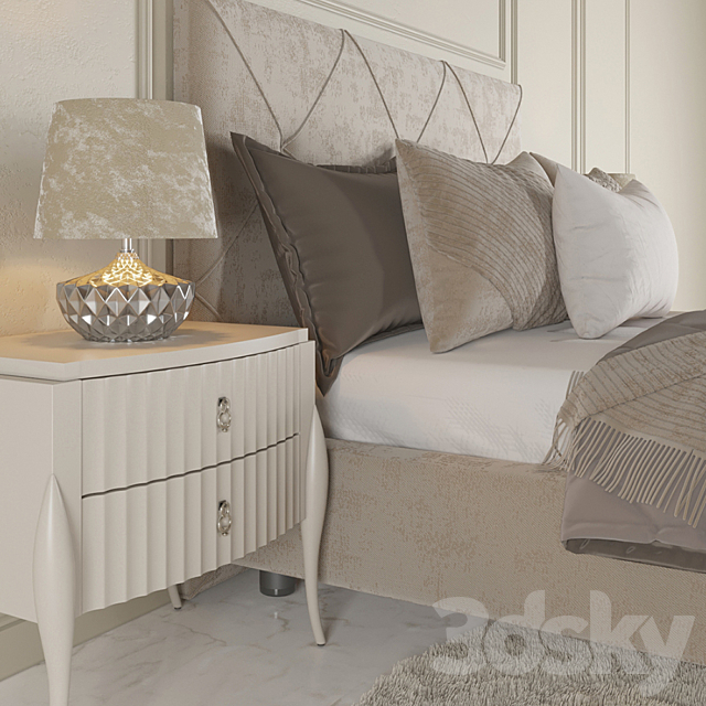 bedroom set 3DSMax File - thumbnail 2