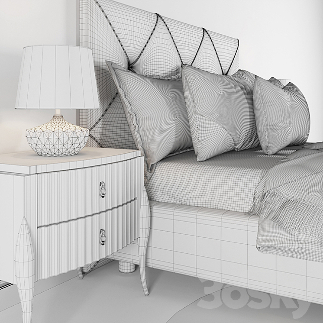 bedroom set 3DSMax File - thumbnail 3