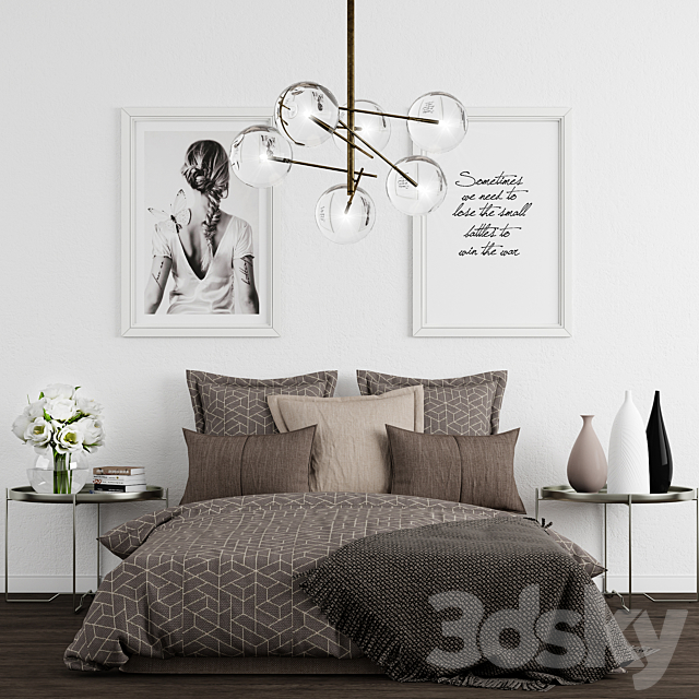 Bedroom set 4 3DSMax File - thumbnail 1