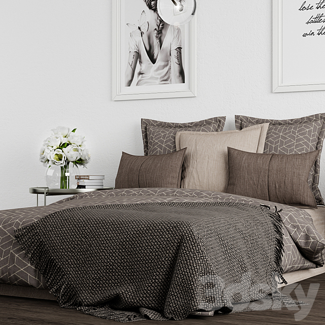 Bedroom set 4 3DSMax File - thumbnail 2