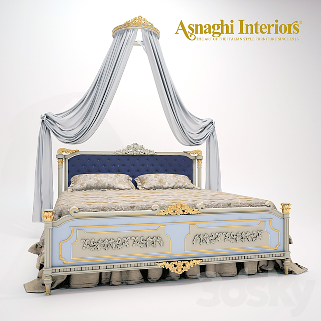 Bedroom Set Asnaghi Interiors 3DS Max Model - thumbnail 1