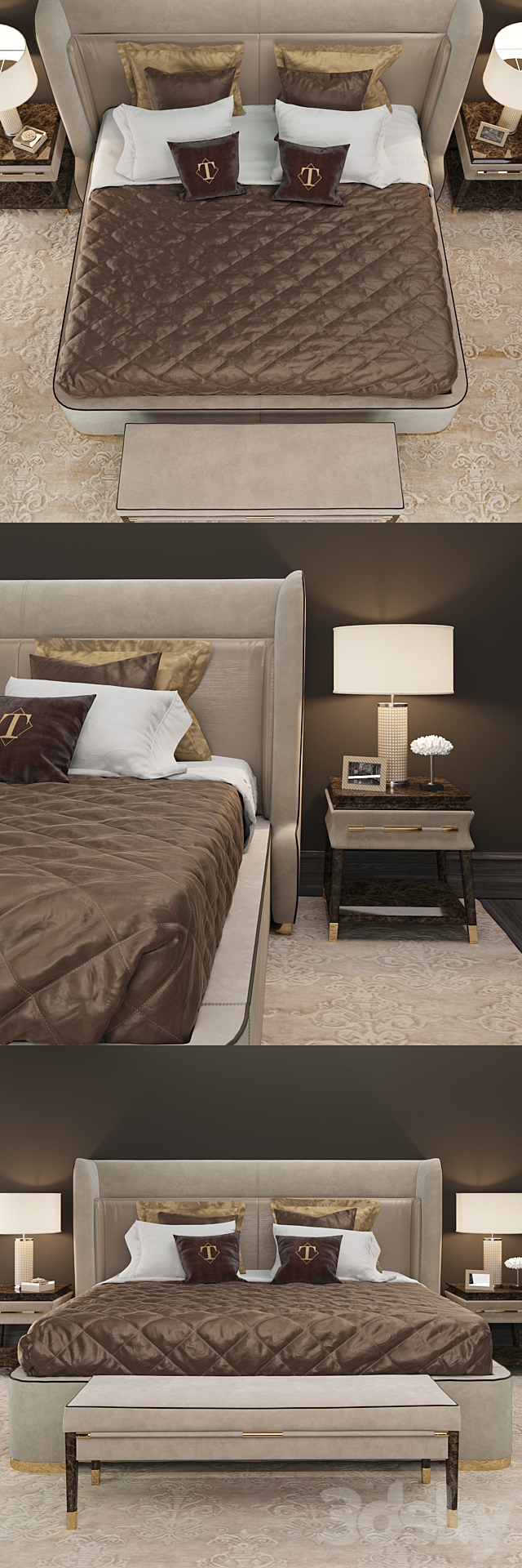 Bedroom set_Turri 3DSMax File - thumbnail 2