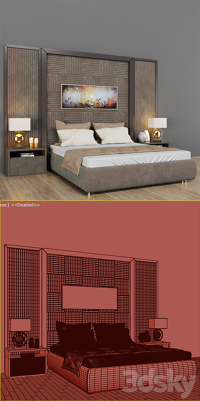 Bedroom_6 3DS Max Model - thumbnail 3