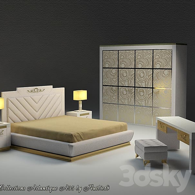 Bedrooms Atlantique A35 Florence collections 3ds Max - thumbnail 1