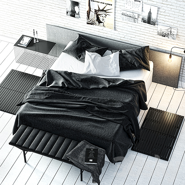 BEDSET # 1 3DSMax File - thumbnail 1