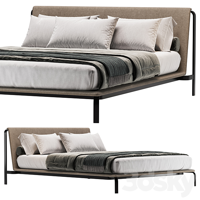 Bend bed 3DSMax File - thumbnail 1