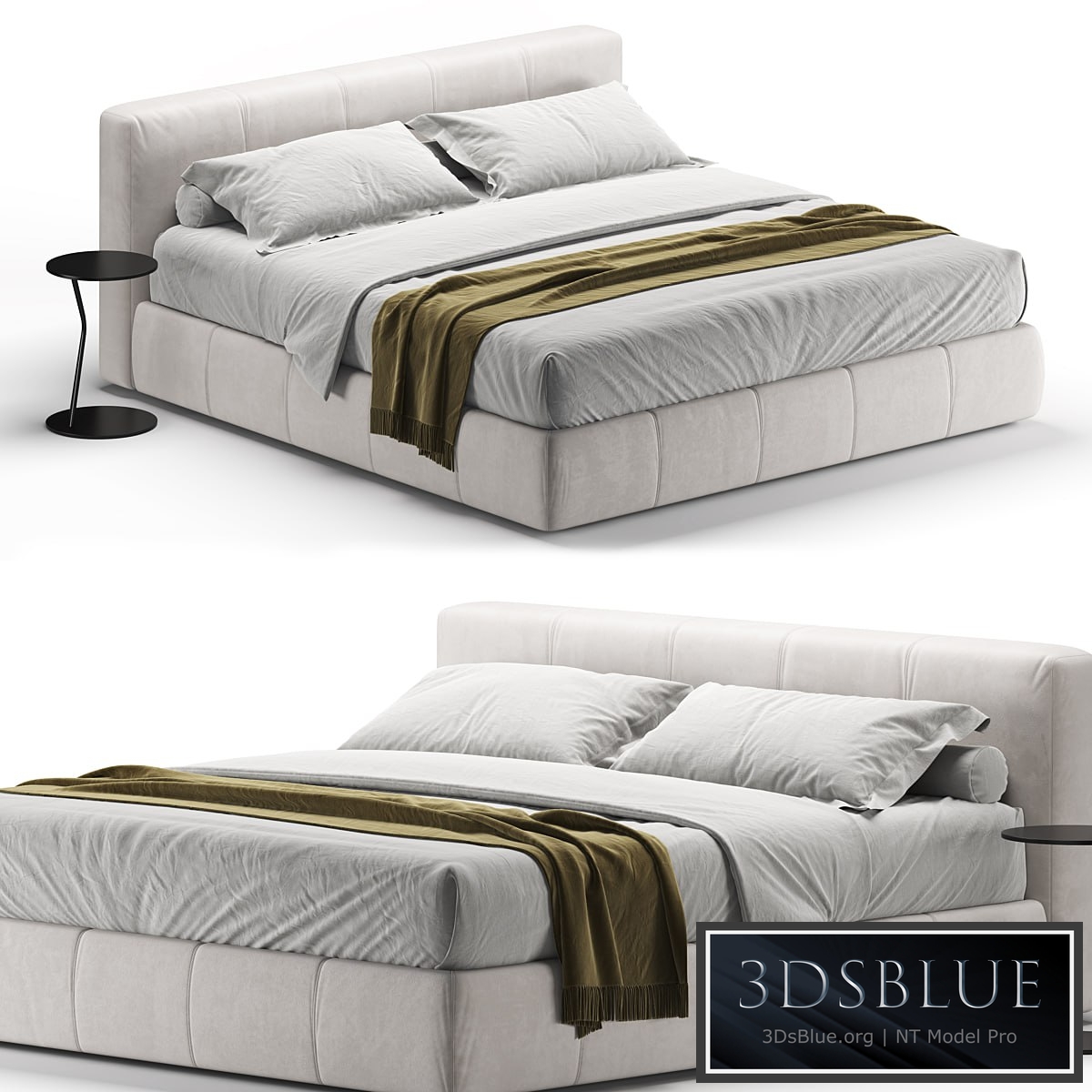 Bend Platform Bed 3DS Max - thumbnail 3