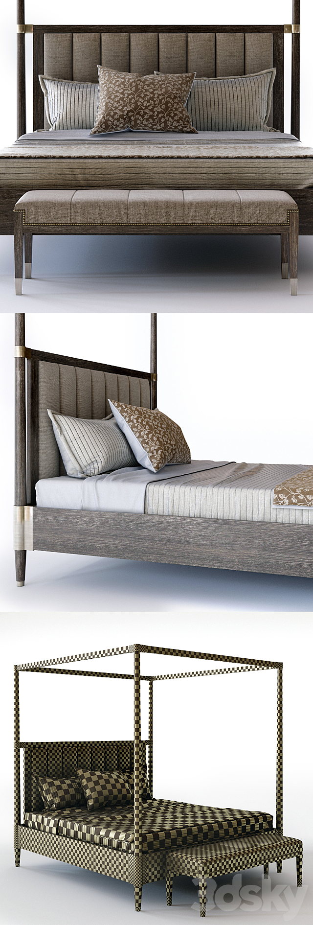 Bernhardt Clarendon Canopy Bed 3DSMax File - thumbnail 2