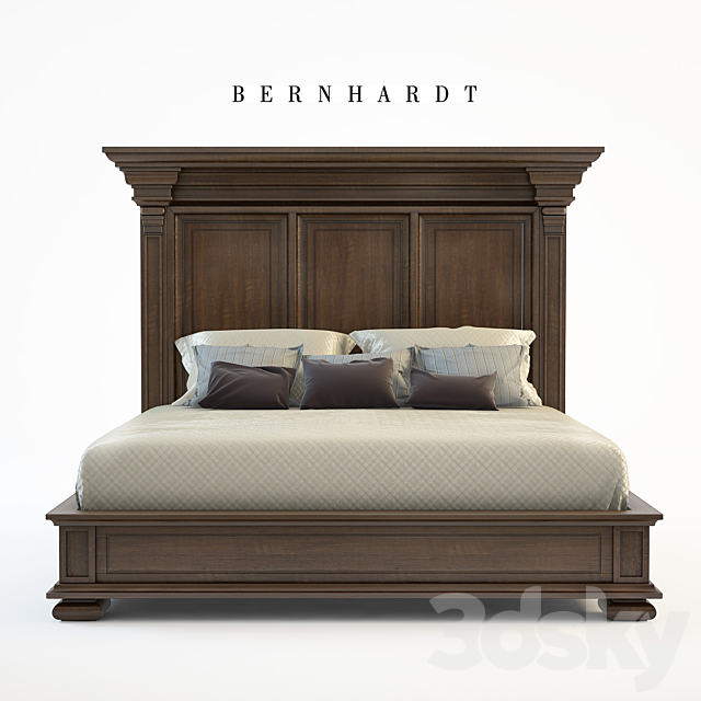 Bernhardt. Huntington Panel Bed 3DSMax File - thumbnail 1