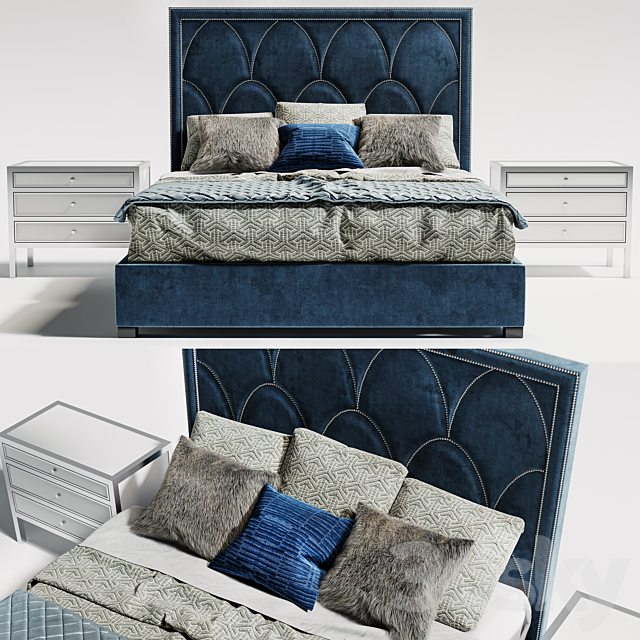 Bernhardt regan bed 3DSMax File - thumbnail 2