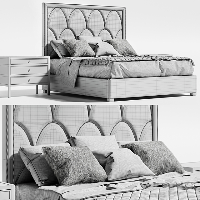 Bernhardt regan bed 3DSMax File - thumbnail 3