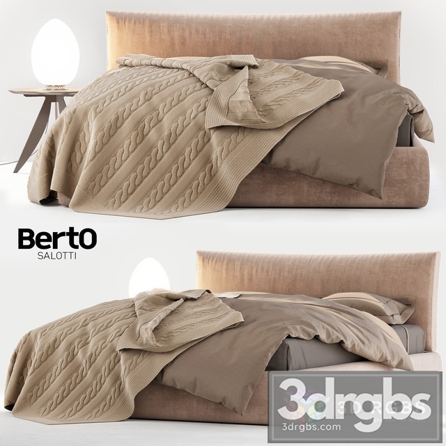 Berto Soho Bed 3dsmax Download - thumbnail 1