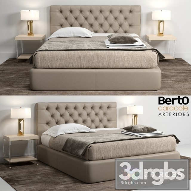 Berto Tribeca Bed 02 3dsmax Download - thumbnail 1