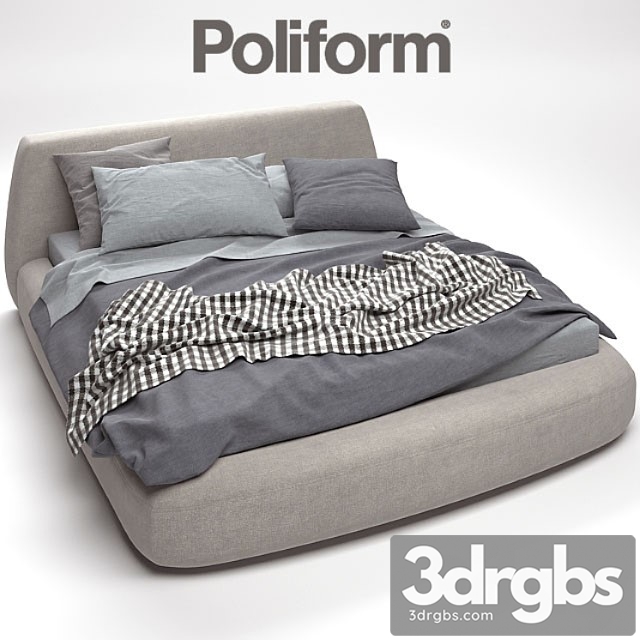 Big Bed Poliform 3dsmax Download - thumbnail 1