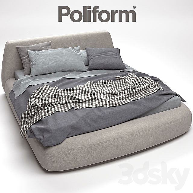 Big Bed Poliform 3DSMax File - thumbnail 1