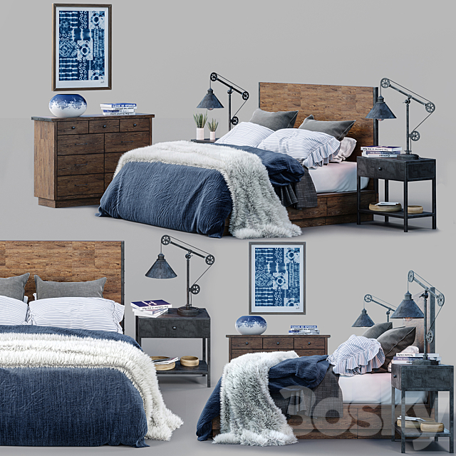 Big Daddy’s Antiques Bed Set 3DSMax File - thumbnail 1