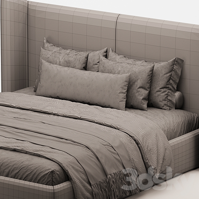 Bladin Bed Egypt 3DS Max Model - thumbnail 4