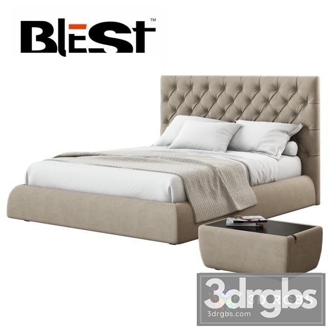 Blest Beatris 160 Bed 3dsmax Download - thumbnail 1