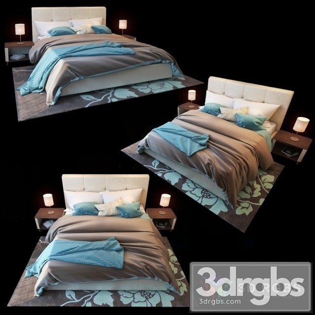 Blest Michelle Bed 3dsmax Download - thumbnail 1