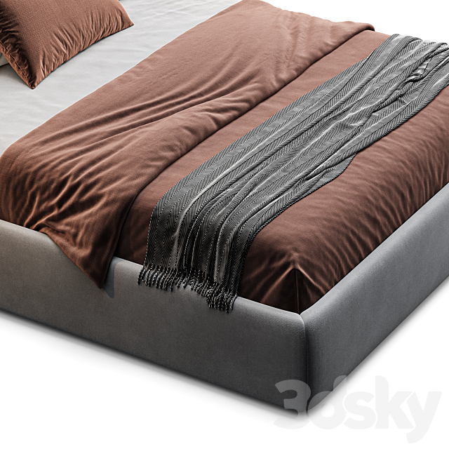 Boca silm bed 3DSMax File - thumbnail 3