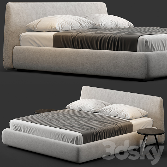 Boca slim bed 3DSMax File - thumbnail 1