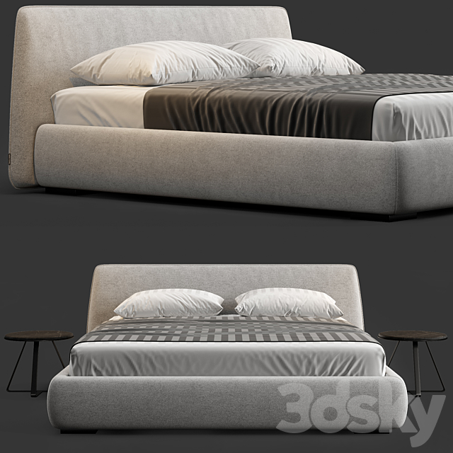 Boca slim bed 3DSMax File - thumbnail 3