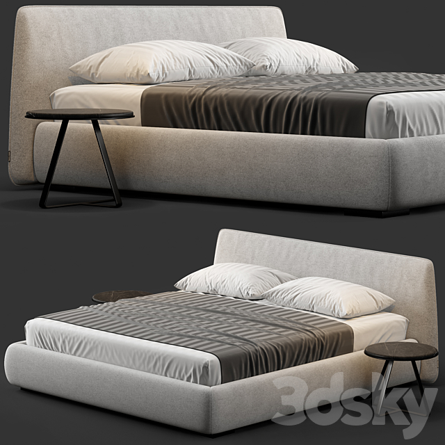 Boca slim bed 3DSMax File - thumbnail 4